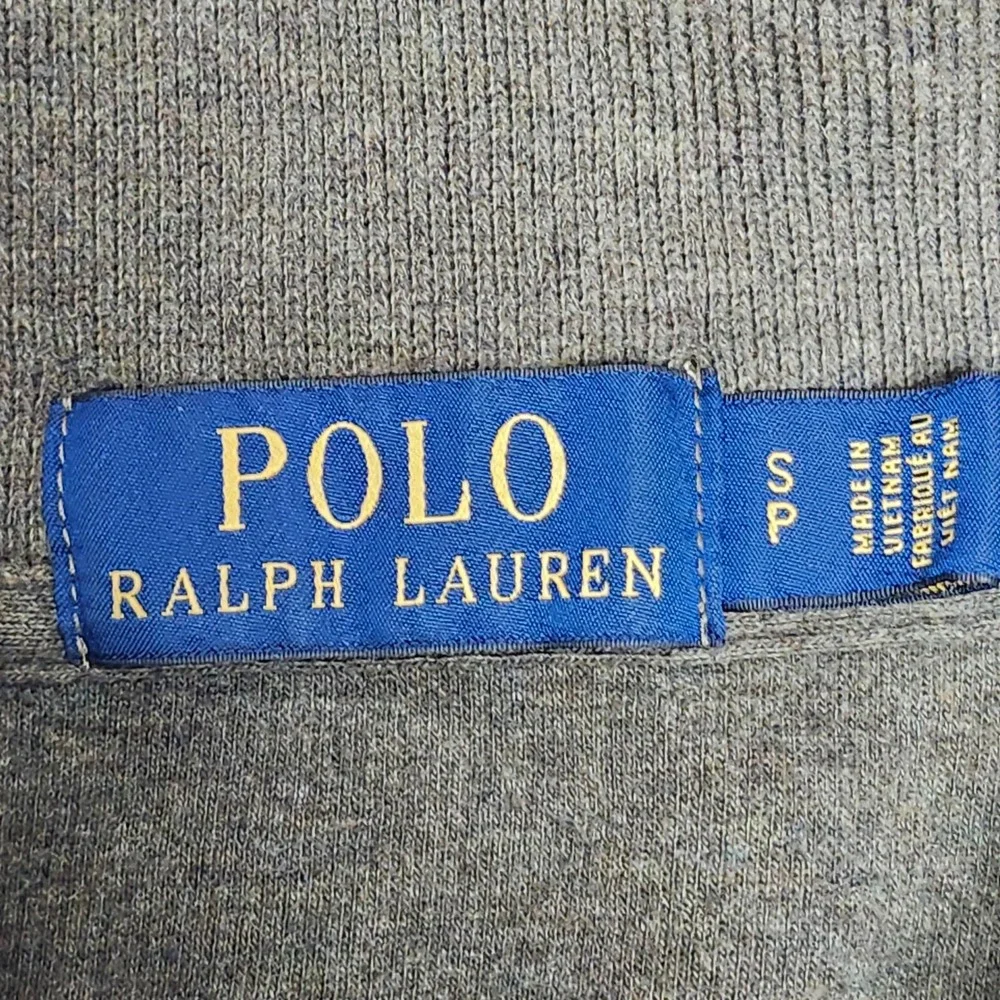 Polo Ralph Lauren 1/4 Zip Pullover Small Olive Green Purple Logo Preppy Academia